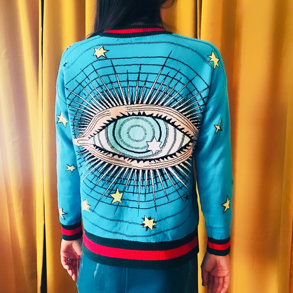 New! Seeing Eye Sweater Knit - Picture 3 of 4